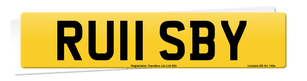 Registration number RU11 SBY